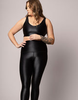 Black Lacquer V Crop