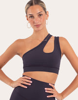 Flexsoft One Shoulder Bra Black