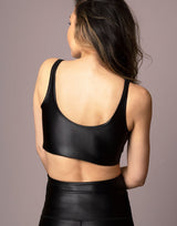 Black Lacquer V Crop