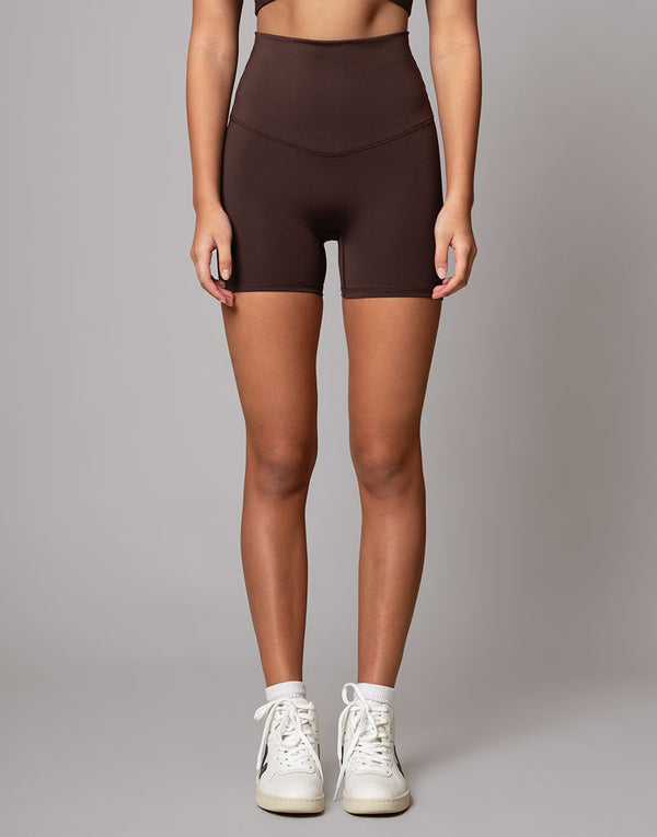 Freestyle Flat Front Short Chocolate