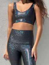Midnight Mermaid V Crop Set