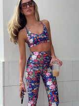 Zoe Navy Floral 7/8 Legging