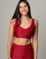 Ruby Diamonds Jacquard V Crop