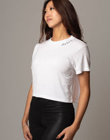 Stay Human Essential Tee White