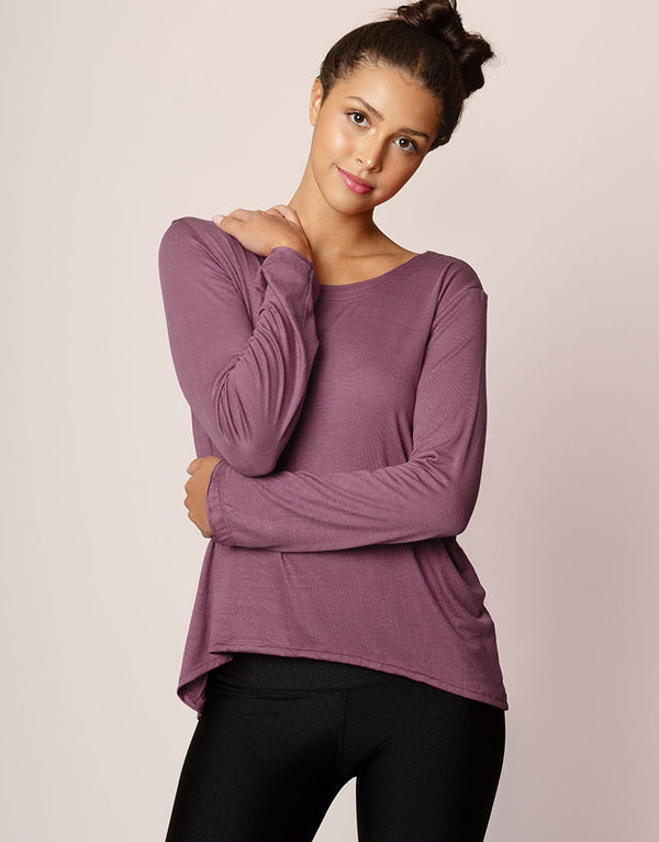 Sunday Long Tee Dusty Violet