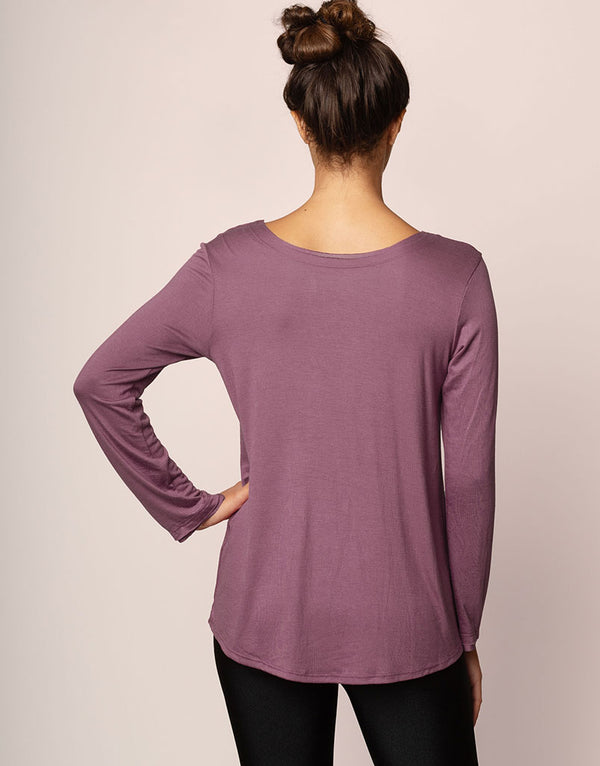 Sunday Long Tee Dusty Violet