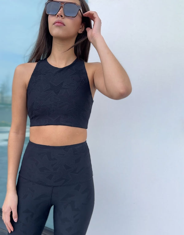 Superstar Jacquard Crop