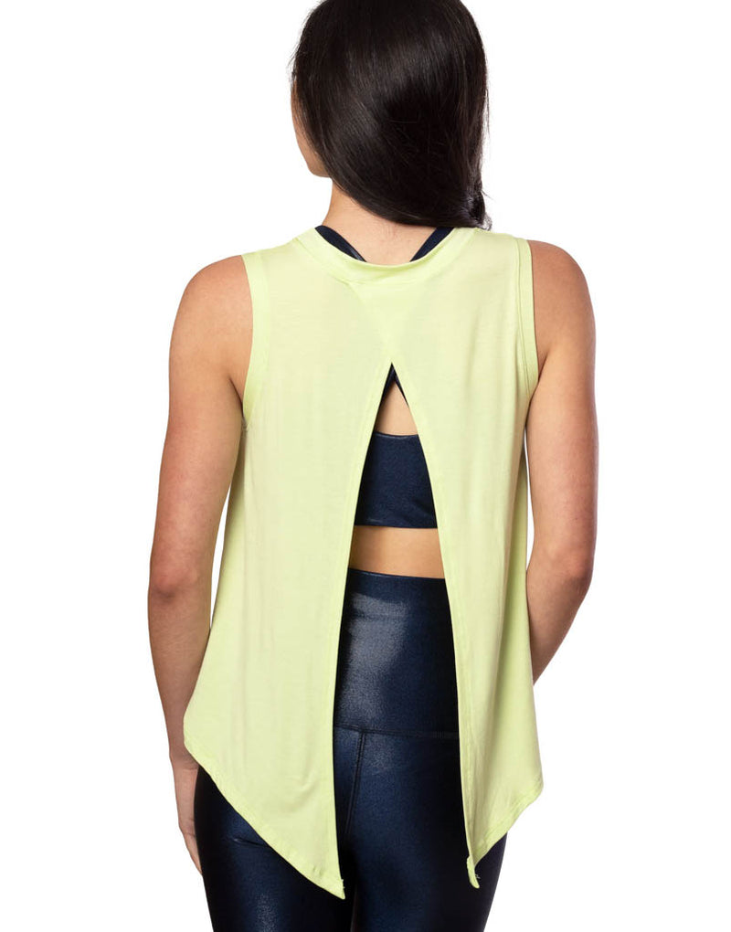 Lucy Tie Back Tank Citrus Lime