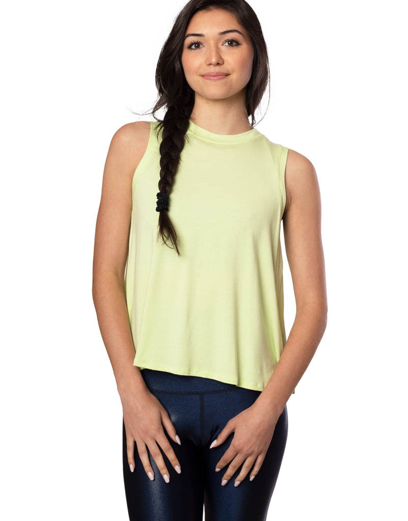 Lucy Tie Back Tank Citrus Lime