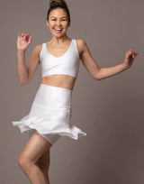 Samba Shimmer Skirt White Pearl