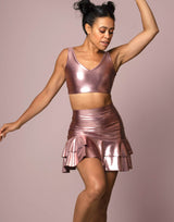 Samba Shimmer Skirt Rose Gold